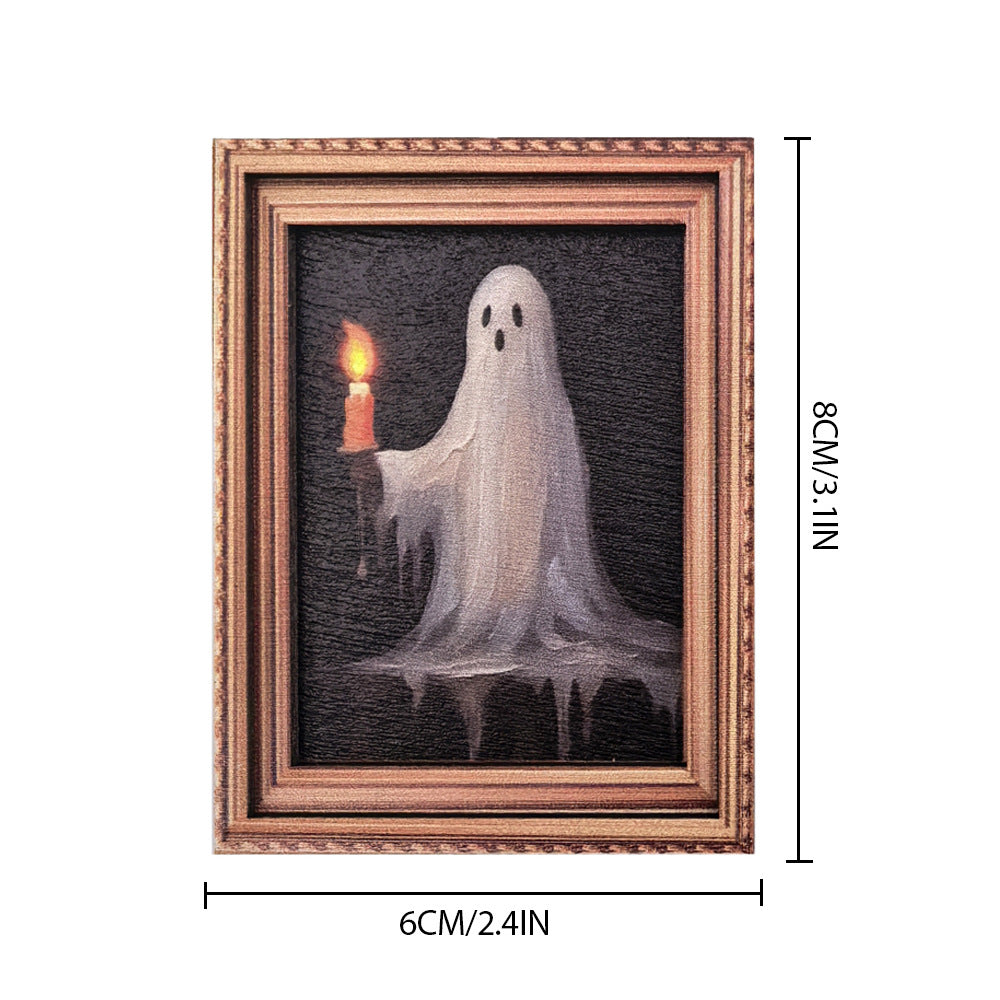 Wholesale vintage photo frame magnetic wooden poster fridge magnets